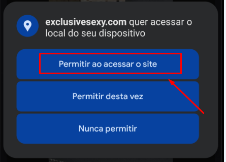 Passo 12 da instalação do App ExclusiveSexy