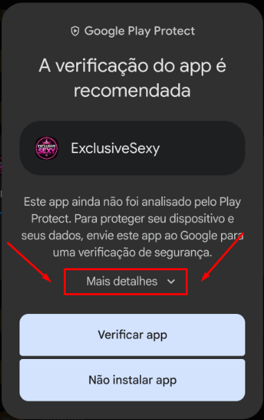 Passo 4 da instalação do App ExclusiveSexy
